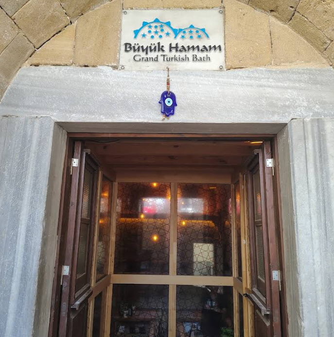 Historic entrance and surviving Gothic detail