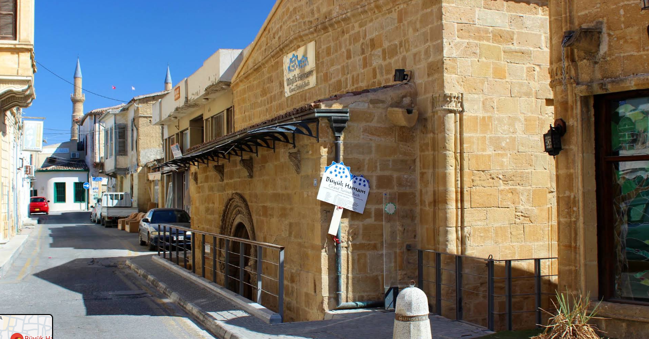 Büyük Hamam exterior by day in Nicosia's Walled City